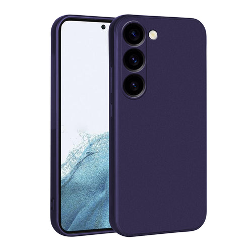 Galaxy S23 Kılıf Zore Premier Silikon Kılıf - Lacivert