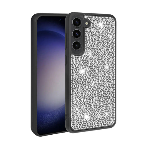Galaxy S23 Plus Kılıf Parlak Taşlı Tasarım Zore Ston Kılıf - Siyah