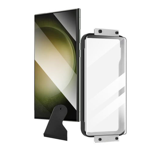 Galaxy S23 Ultra Zore Hizalama Aparatlı Estek Easy Body Ekran Koruyucu - Siyah