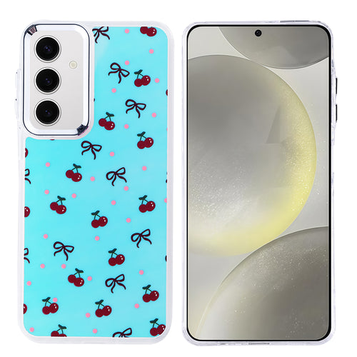 Galaxy S24 FE Kılıf Airbag Tasarımlı Zore Hadra Kılıf - Kiraz