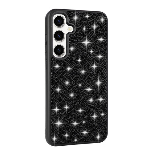 Galaxy S24 Kılıf Parlak Taşlı Tasarım Zore Pırlanta Kılıf - Siyah