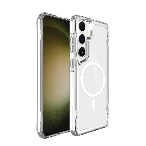 Galaxy S24 Kılıf Zore M-safe Şarj Özellikli T-Max M-safe Kılıf - Renksiz