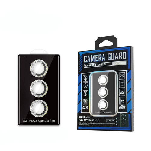 Galaxy S24 Plus Zore Diamond Kamera Lens Koruyucu Cam Filmi - Sarı