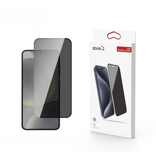 Galaxy S24 Plus Zore Kor Privacy Cam Ekran Koruyucu - Siyah