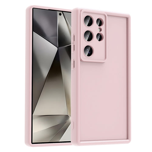Galaxy S24 Ultra Kılıf Kamera Korumalı Zore Ananas Kılıf - Pembe
