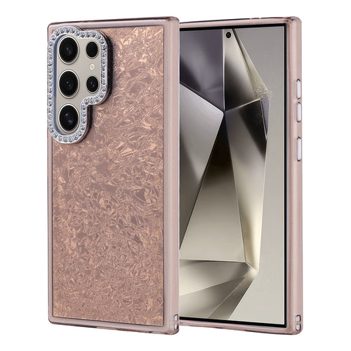 Galaxy S24 Ultra Kılıf Taşlı Tasarımlı Zore Kapi Kılıf - Gold