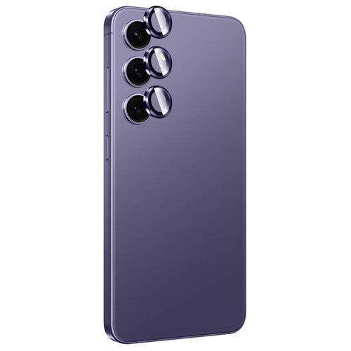 Galaxy S24 Zore Titanium Premium Temperli Kamera Lens Koruyucu - Mor