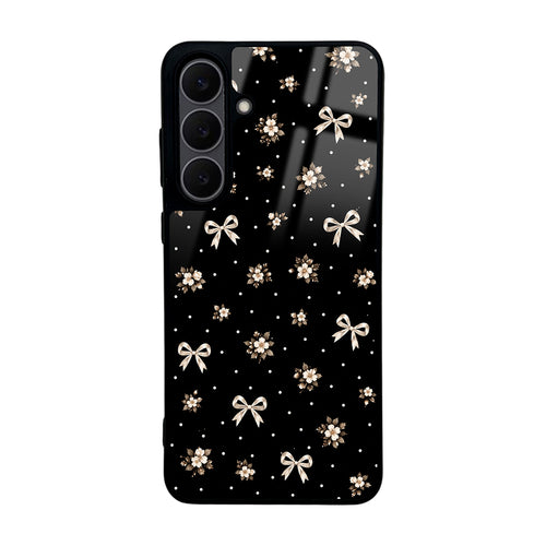 Galaxy S25 FE Kılıf Kamera Korumalı Desenli Zore Lusi Kılıf - Gold Fiyonk