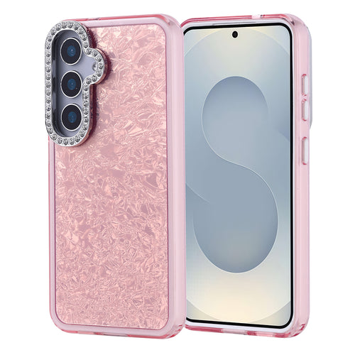Galaxy S25 Kılıf Taşlı Tasarımlı Zore Kapi Kılıf - Pembe