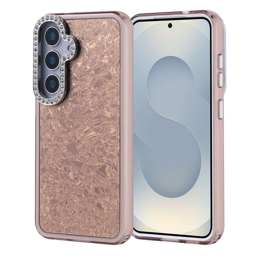 Galaxy S25 Kılıf Taşlı Tasarımlı Zore Kapi Kılıf - Gold
