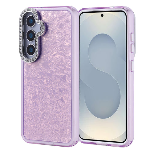 Galaxy S25 Kılıf Taşlı Tasarımlı Zore Kapi Kılıf - Lila