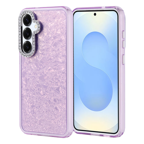 Galaxy S25 Plus Kılıf Taşlı Tasarımlı Zore Kapi Kılıf - Lila