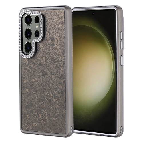 Galaxy S25 Ultra Kılıf Taşlı Tasarımlı Zore Kapi Kılıf - Siyah