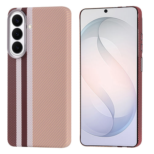 Galaxy S26 Kılıf M-safe Şarj Özellikli Karbon Fiber Görünümlü Zore Nekst Kılıf - Gold