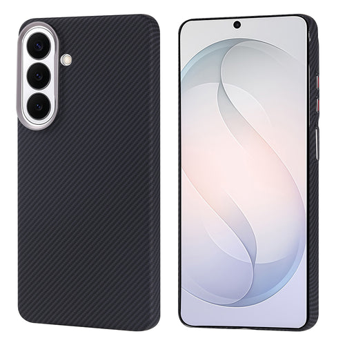 Galaxy S26 Kılıf M-safe Şarj Özellikli Karbon Fiber Görünümlü Zore Nekst Kılıf - Siyah