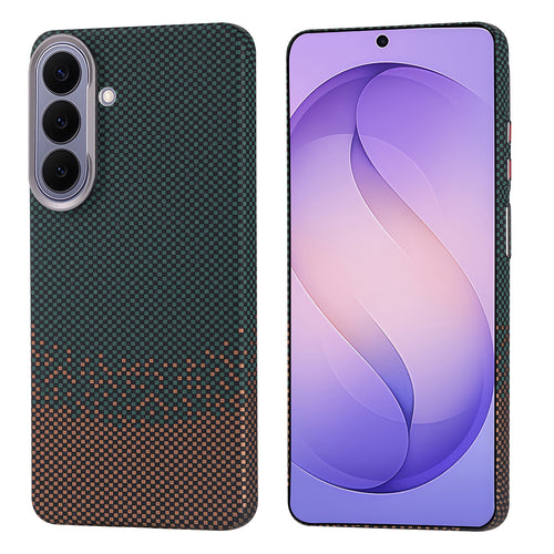 Galaxy S26 Plus Kılıf M-safe Şarj Özellikli Karbon Fiber Görünümlü Zore Nekst Kılıf - Yeşil
