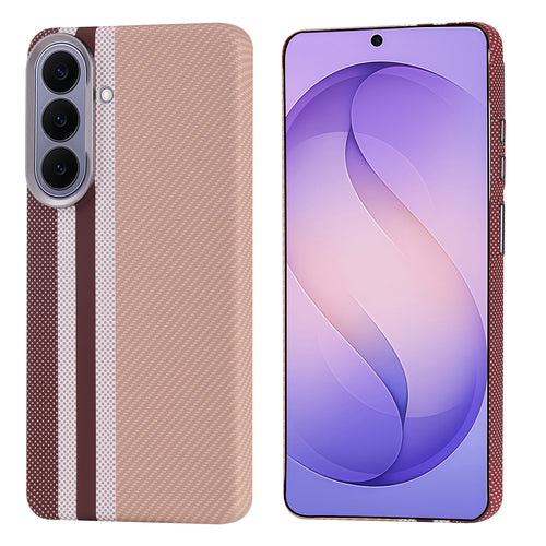 Galaxy S26 Plus Kılıf M-safe Şarj Özellikli Karbon Fiber Görünümlü Zore Nekst Kılıf - Gold