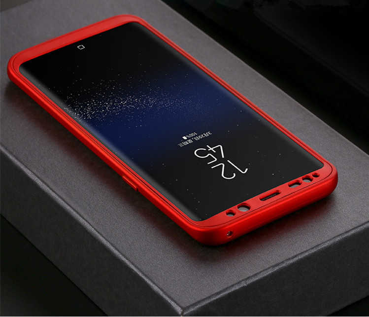 Galaxy S8 Kılıf Zore 360 Silikon Kılıf - Kırmızı