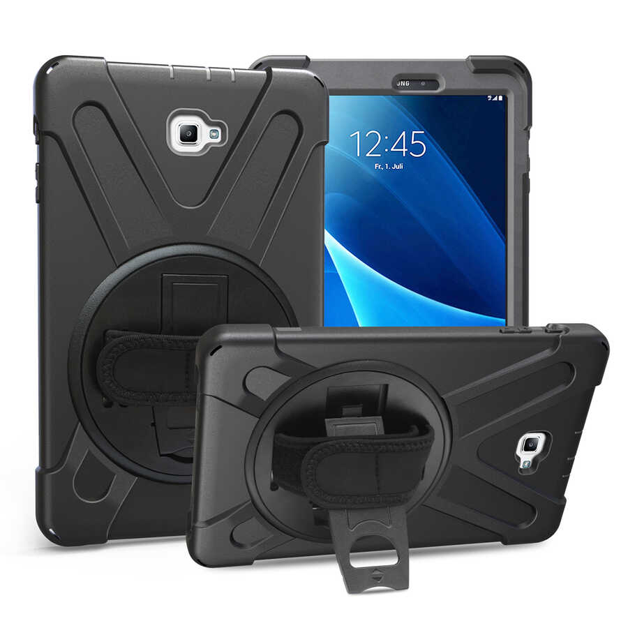 Galaxy Tab A T580 10.1 Zore Defender Tablet Silikon - Siyah