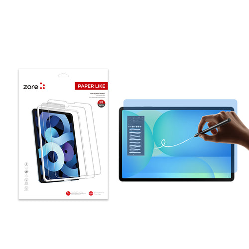 Galaxy Tab S10 FE Plus Kağıt Hisli Mat ​​​​​​​​​​​​​​​Zore Paper-Like Ekran Koruyucu - Şeffaf