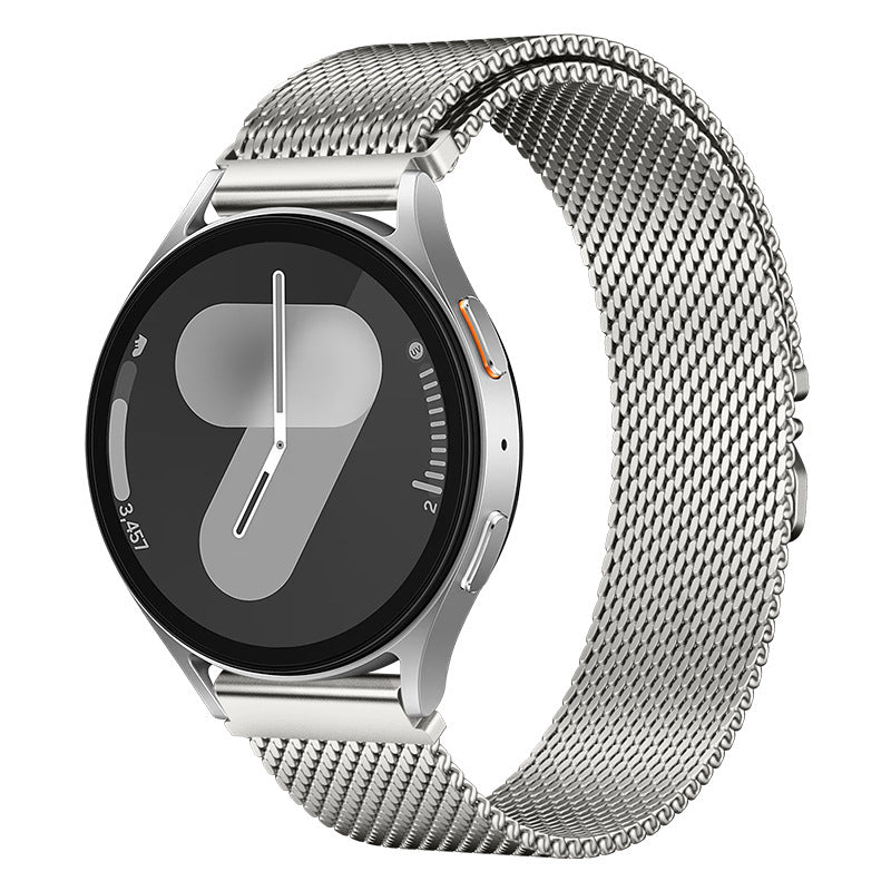 Galaxy Watch 3 45mm Zore KRD-25 Metal Hasır Kordon - Gri