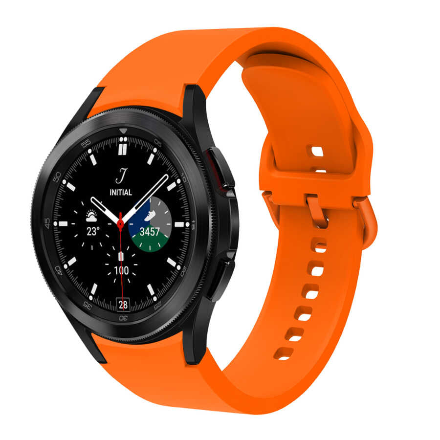 Galaxy Watch 4 Classic 46mm KRD-50 Silikon Kordon - Turuncu
