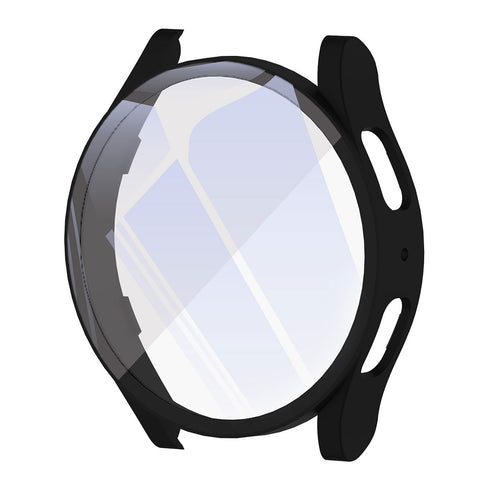 Galaxy Watch 6 44mm Sert PC Kasa ve Ekran Koruyucu Zore Watch Gard 14 - Siyah