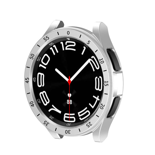 Galaxy Watch 6 Classic 43mm Sert PC Kasa ve Ekran Koruyucu Zore Sport Watch Gard 29 - Beyaz