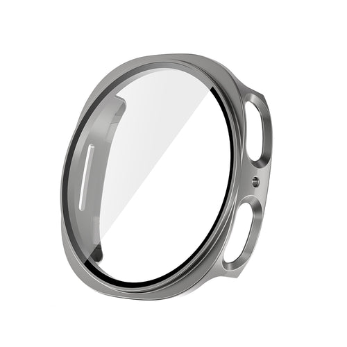 Galaxy Watch 8 40mm Sert PC Kasa ve Ekran Koruyucu Zore Watch Gard 38 - Titanyum