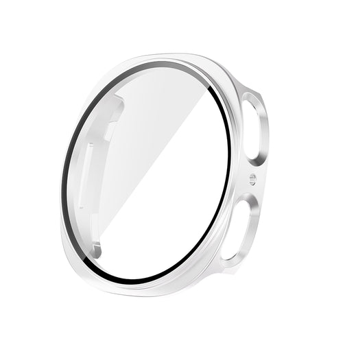 Galaxy Watch 8 40mm Sert PC Kasa ve Ekran Koruyucu Zore Watch Gard 38 - Gümüş
