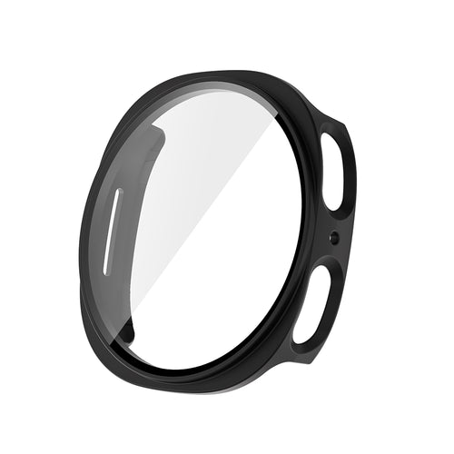 Galaxy Watch 8 44mm Sert PC Kasa ve Ekran Koruyucu Zore Watch Gard 38 - Siyah
