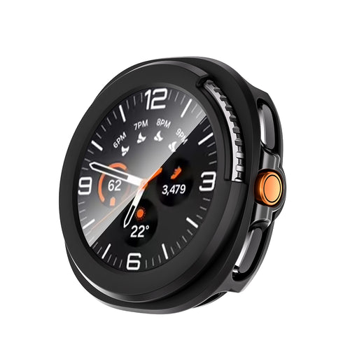 Galaxy Watch 8 Classic 46mm Sert PC Kasa ve Ekran Koruyucu Zore Watch Gard 39 - Siyah