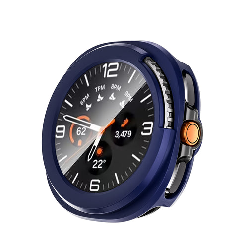 Galaxy Watch 8 Classic 46mm Sert PC Kasa ve Ekran Koruyucu Zore Watch Gard 39 - Lacivert