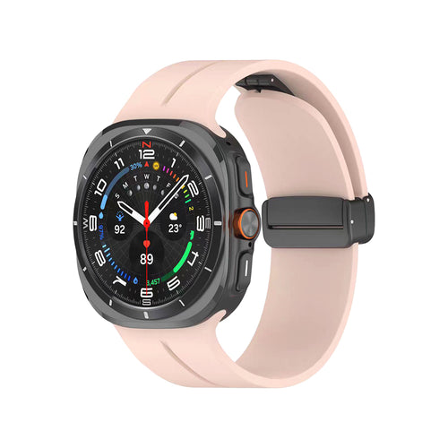 Galaxy Watch 8 Classic 46mm Zore KRD-84 Silikon Kordon - Pembe