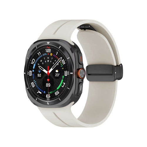 Galaxy Watch 8 Classic 46mm Zore KRD-84 Silikon Kordon - Starlight