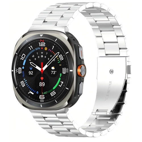 ​​Galaxy Watch 8 Zore KRD-04 Metal Kordon - Gümüş
