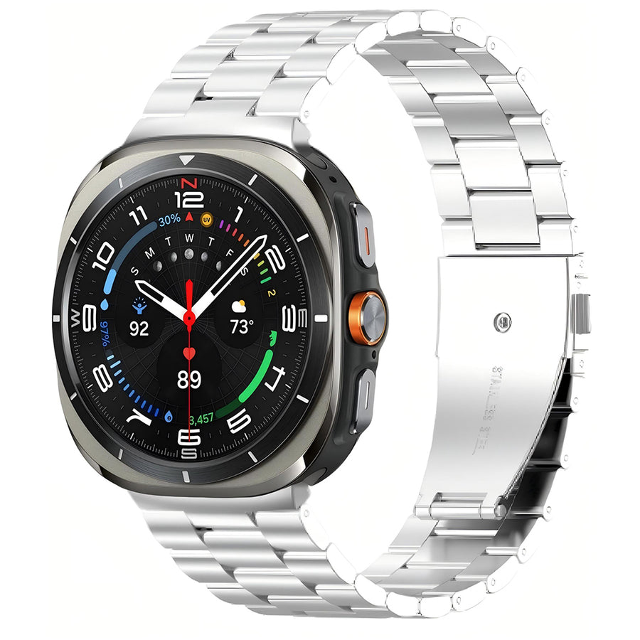 ​​Galaxy Watch 8 Zore KRD-04 Metal Kordon - Gümüş