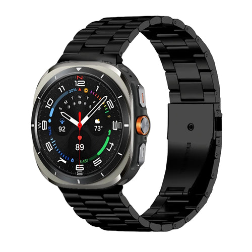 ​​Galaxy Watch 8 Zore KRD-04 Metal Kordon - Siyah