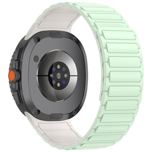 Galaxy Watch 8 Zore KRD-146 Silikon Kordon Strap Kayış - Yeşil-Starlight