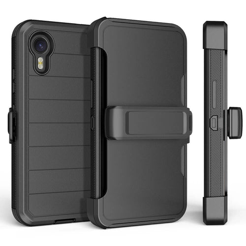 Galaxy XCover7 Pro Kılıf Zore Double Clip Kılıf - Siyah