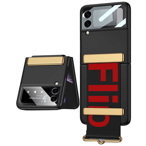 Galaxy Z Flip 3 Kılıf Zore Flio Kıpta Kılıf - Siyah