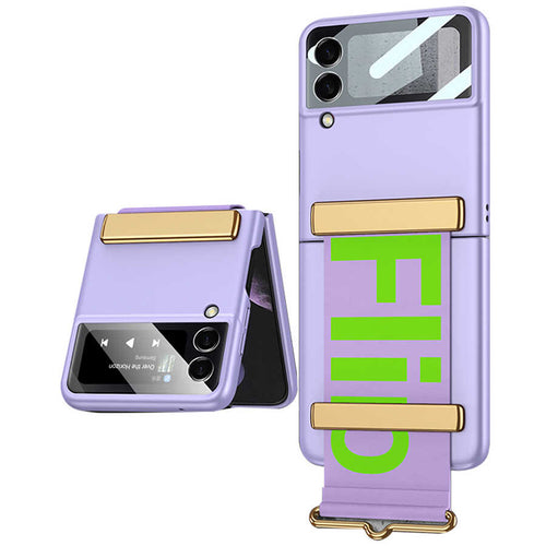Galaxy Z Flip 3 Kılıf Zore Flio Kıpta Kılıf - Mor