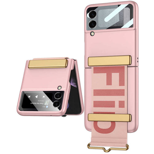 Galaxy Z Flip 3 Kılıf Zore Flio Kıpta Kılıf - Pembe