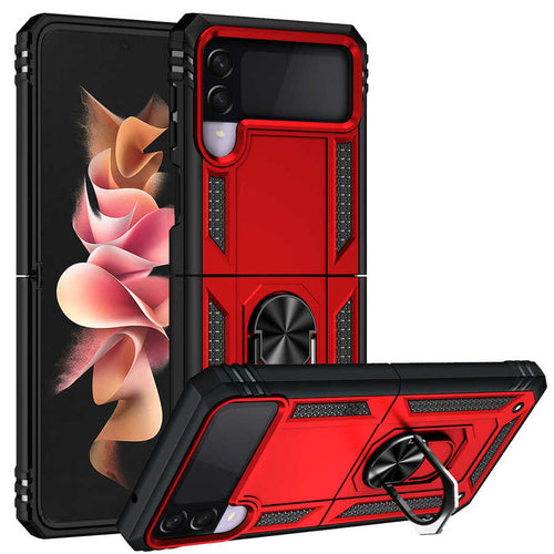 Galaxy Z Flip 3 Kılıf Zore Vega Kılıf - Kırmızı