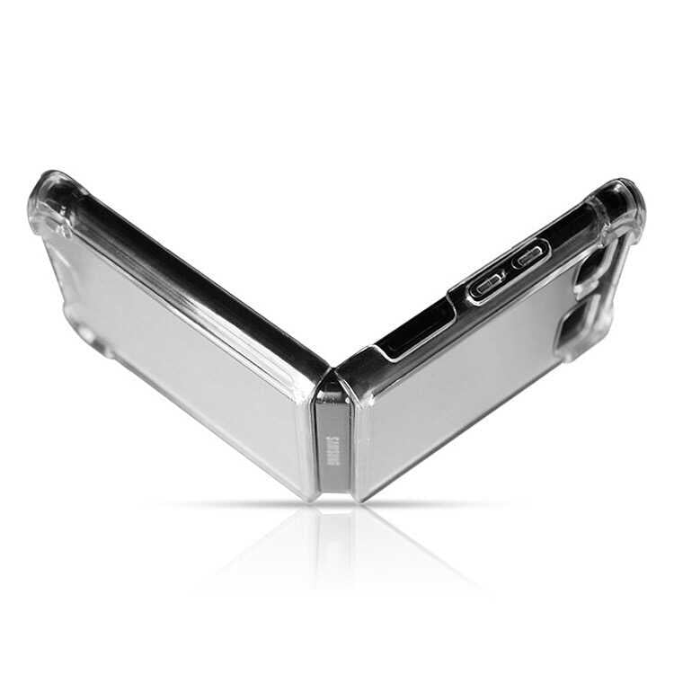 Galaxy Z Flip 4 Kılıf Zore Nitro Anti Shock Silikon - Renksiz