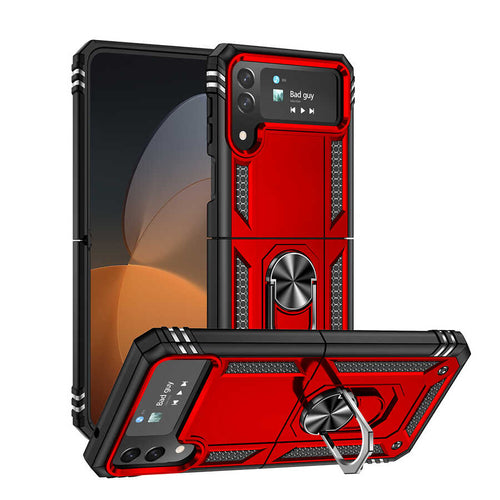 Galaxy Z Flip 4 Kılıf Zore Vega Kılıf - Kırmızı