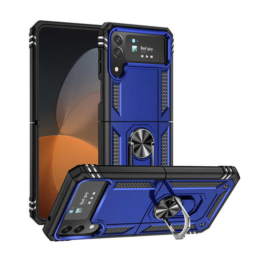 Galaxy Z Flip 4 Kılıf Zore Vega Kılıf - Mavi
