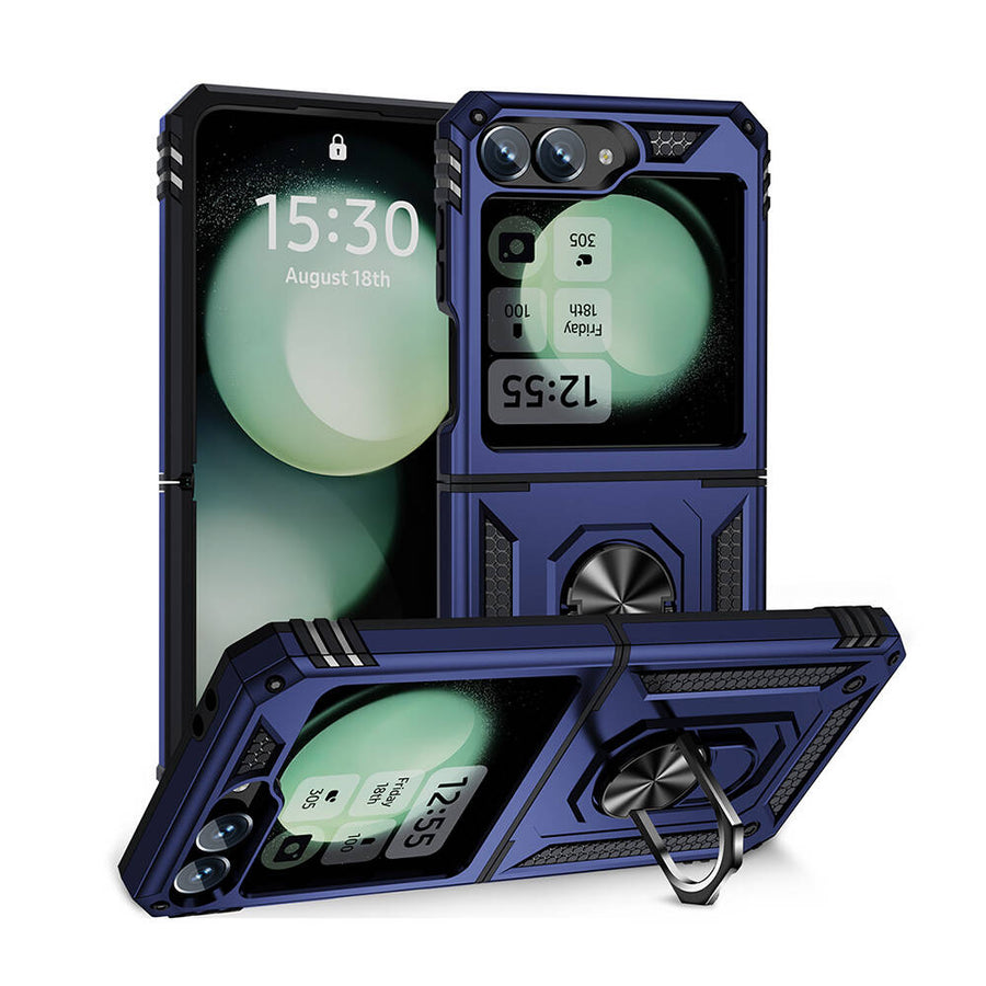 Galaxy Z Flip 6 Kılıf Zore Vega Kılıf - Mavi
