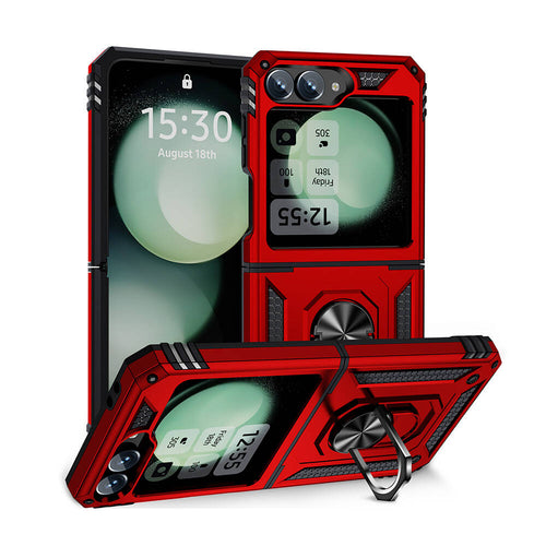 Galaxy Z Flip 6 Kılıf Zore Vega Kılıf - Kırmızı