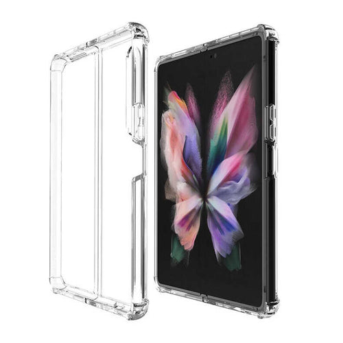 Galaxy Z Fold 3 Kılıf Zore Nitro Anti Shock Silikon - Renksiz